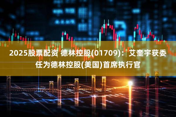 2025股票配资 德林控股(01709)：艾奎宇获委任为德林控股(美国)首席执行官